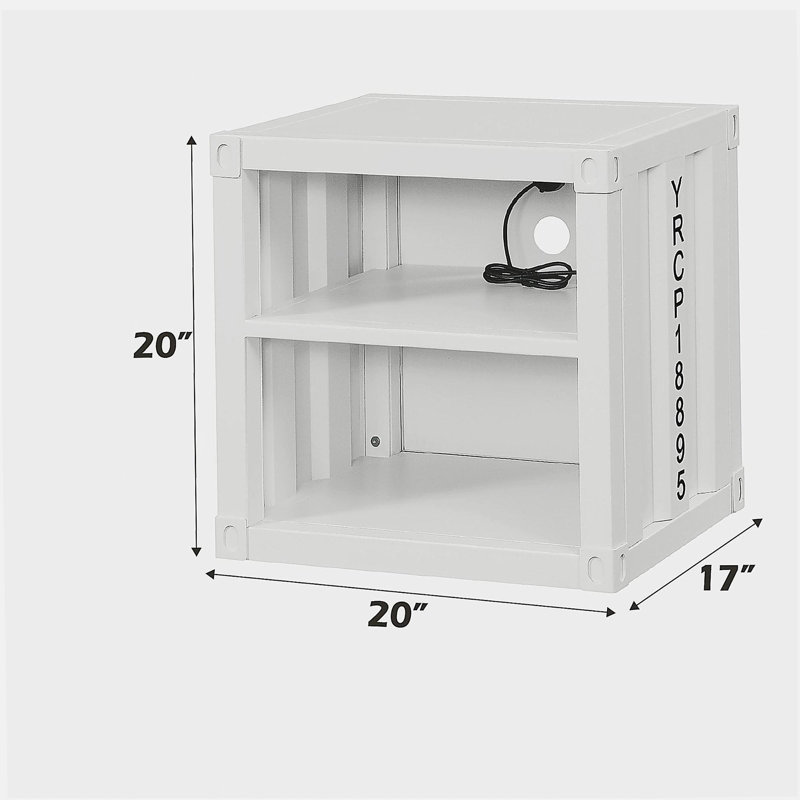 Table de chevet Cargo, White