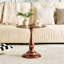 Petite table d'appoint en métal avec plateau en verre-129195830
