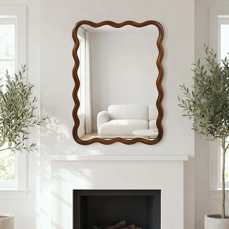 Miroir brun jaunâtre, 40" x 30", Yellow Brown