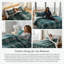 Ensemble d'édredon surdimensionné en duvet à motif écossais de la collection Vilano par Southshore Fine Linens-498265075-498265072