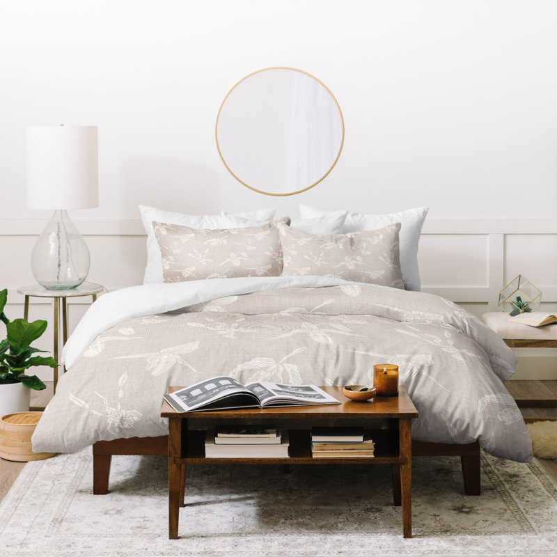 Holli Zollinger Polyester Floral Duvet Cover, King Duvet Cover + 2 Shams