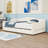 Twin XL Upholstered Daybed with LED Lights, Storage Drawers and Slats-709242572