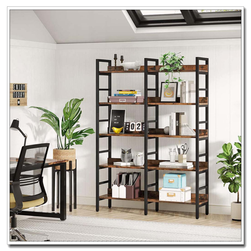 Bibliothèque industrielle 70,86 "de haut à 5 niveaux
