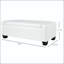 Banc de rangement rectangulaire en similicuir