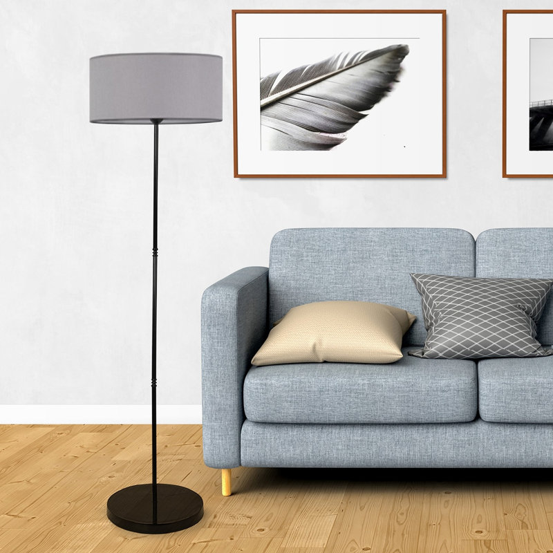 Lampe sur pied 56 ", gris