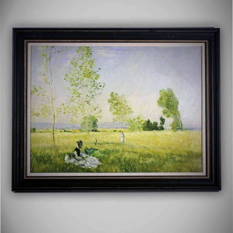« summer » par claude monet, reproduction d’art sur toile tendue encadrée