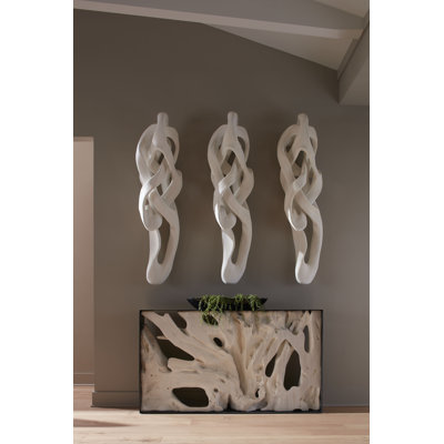 Cast Dancing Wall Sculpture, Passé, Faux Bleached