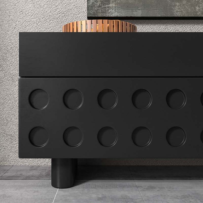 Meuble télé noir minimaliste