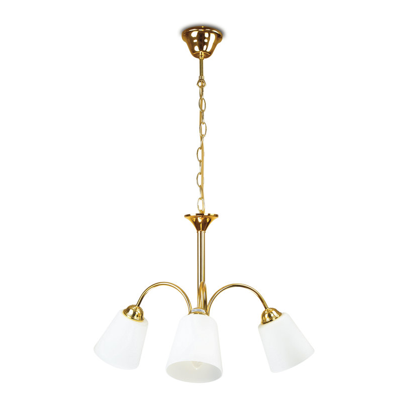 Helena 3 - Light Shaded Chandelier, Gold