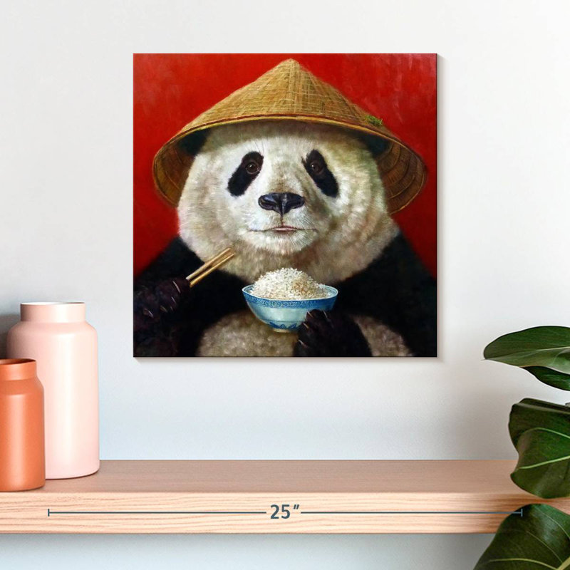 Crowle Panda Feast, 16" H x 16" W
