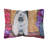 Keeshond Outdoor Reversible Throw Pillow