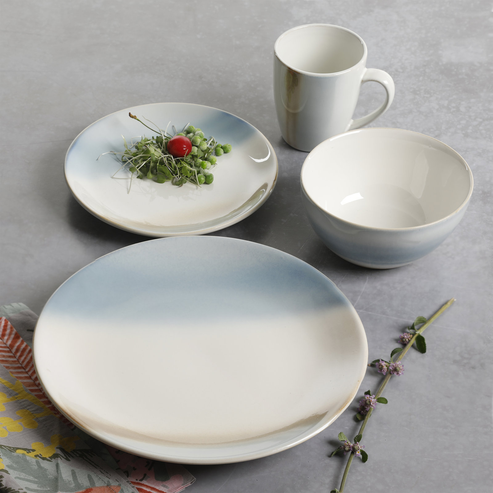 Burdick Stoneware Dinnerware Set