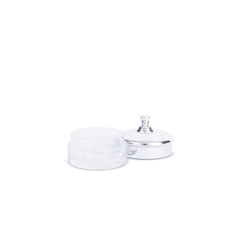 Petit pot à bijoux en verre