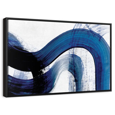 Avery Blue Abstract Curves