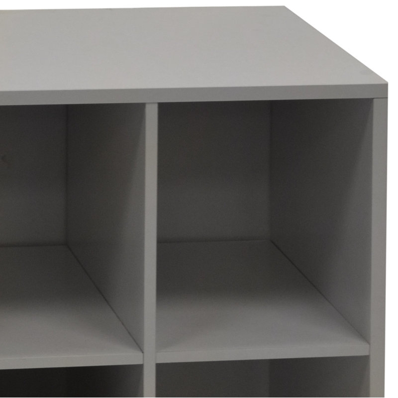 12 Pair Stackable Shoe Storage Cabinet, White