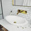Robinet de salle de bain mural à deux poignées 3 po Titus WaterSense Titus-838591969-838591970