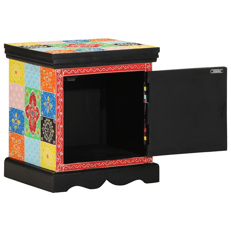 40cm W Solid + Manufactured Wood Bedside Table