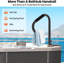 122cm Hot Tub Handrail, 360° Rotatable Spa Side Hot Tub Hand Rail with Adjustable Height, 600lbs Capacity