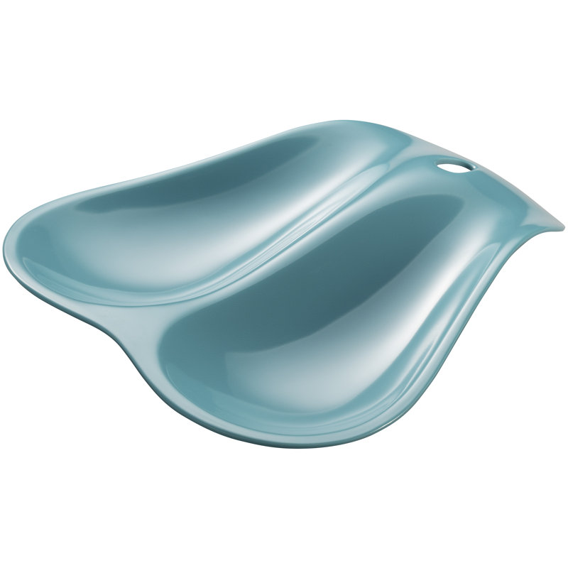 Repose-cuillère simple, Bleu sarcelle