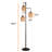 Tree 3 Lights Atasha Rattan LED Floor Lamp with Lampshade