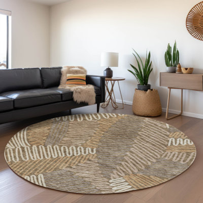 Maliana Washable Floral Indoor / Outdoor Rug