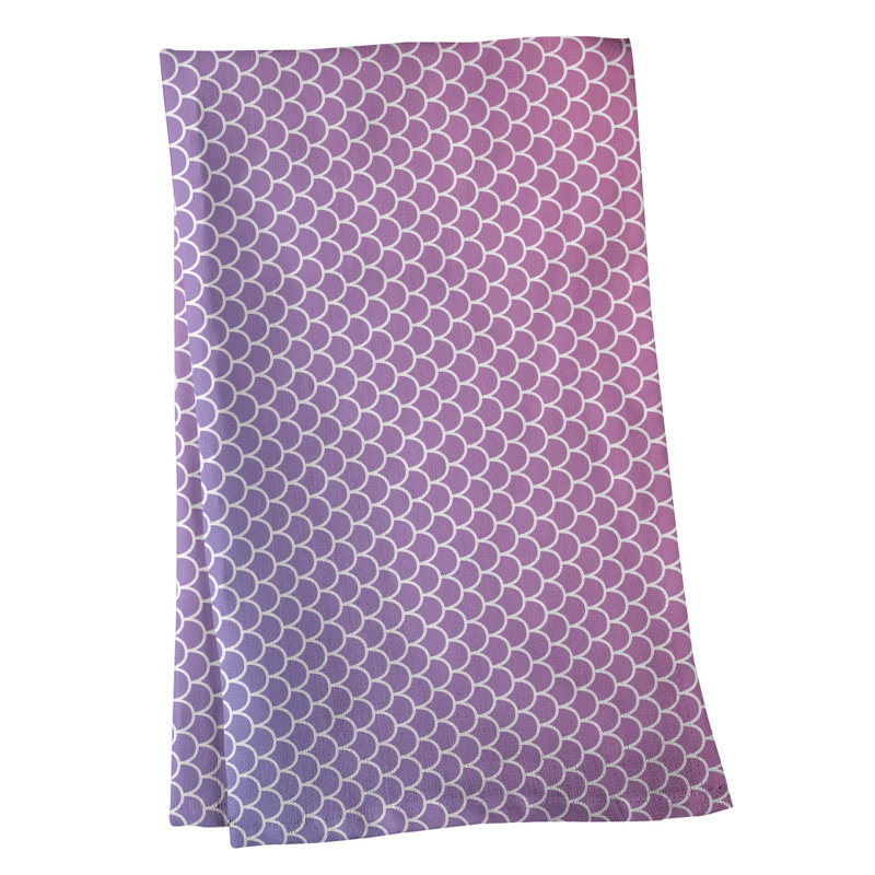 Serviette de thé sirène balances, Mauve, Polyester sergé