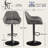 Eastway Swivel Upholstered Adjustable Height Counter Stool with Metal Frame-2039254755