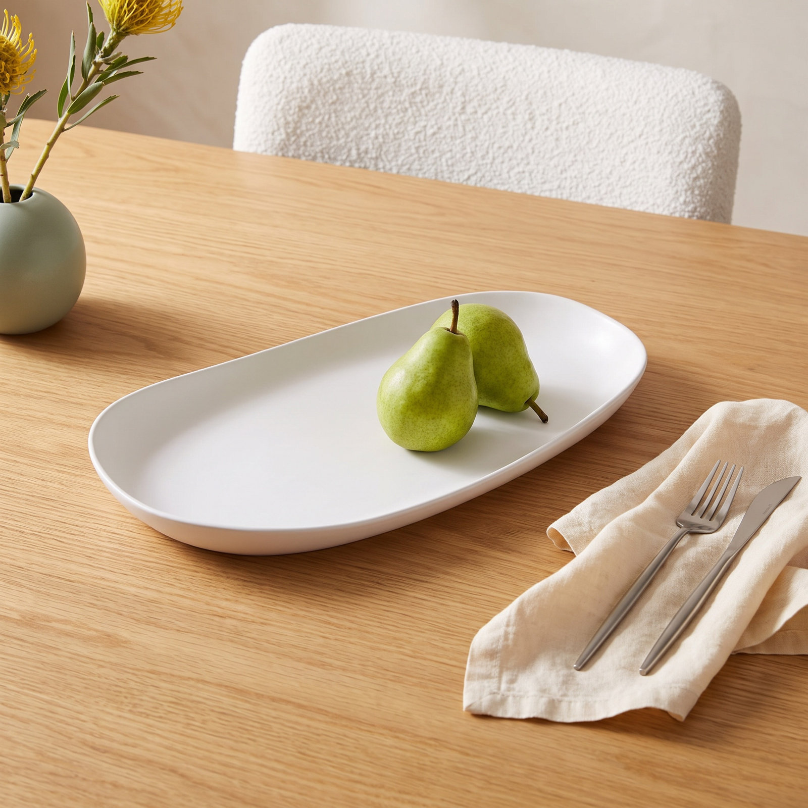 Platter, White