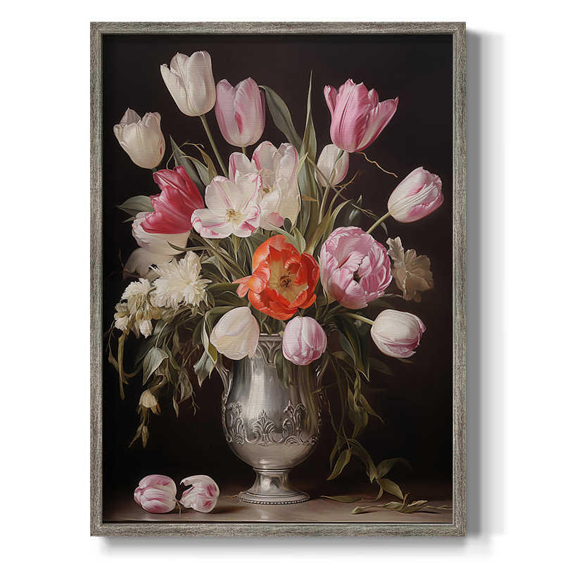 Reproduction encadrée FLORAL Series DCCXCVII - bois massif, H 30 po x l 24 po