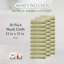 Ensemble de serviettes de salle de bain 100% coton 100% coton zéro torsion Robbs Home Weavers 500GSM, 13 po x 13 po (30) (30 serviettes de toilette), vert-130204298-130204303