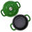 RJ LEGEND 0.25 Quarts Non-Stick Enameled Cast Iron Round Dutch Oven Set-55840841