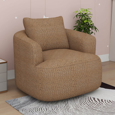 Fauteuil pivotant rembourré à accoudoirs rembourrés Modern