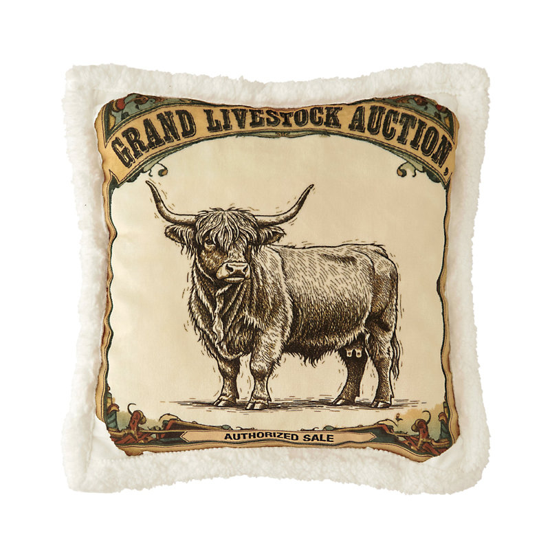 Coussins Campfire, Vache Highland