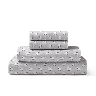 Flannel Animal Print Sheet Set