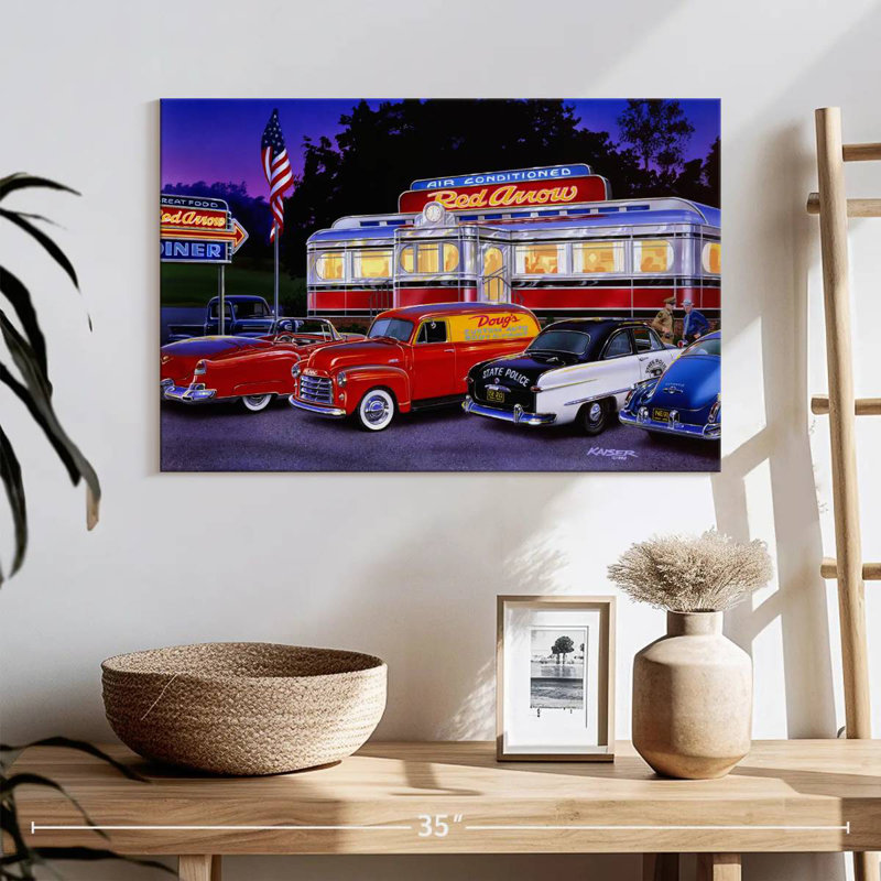 Mehar Red Arrow Diner, 34" H x 51" W