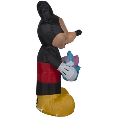 Disney Mickey tenant un panier de Pâques gonflable