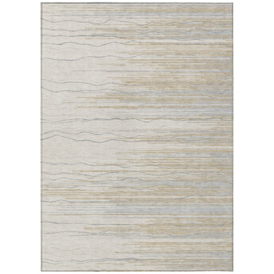  Machine Washable Indoor/Outdoor Chantille ACN996 Paprika Area Rug