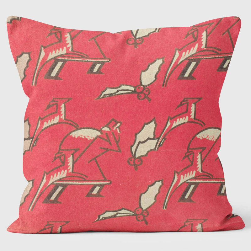 Christmas Wrapping Paper Design - Christmas Cushion