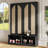 55.1"W Hall Tree with 6 Hooks, Shelf