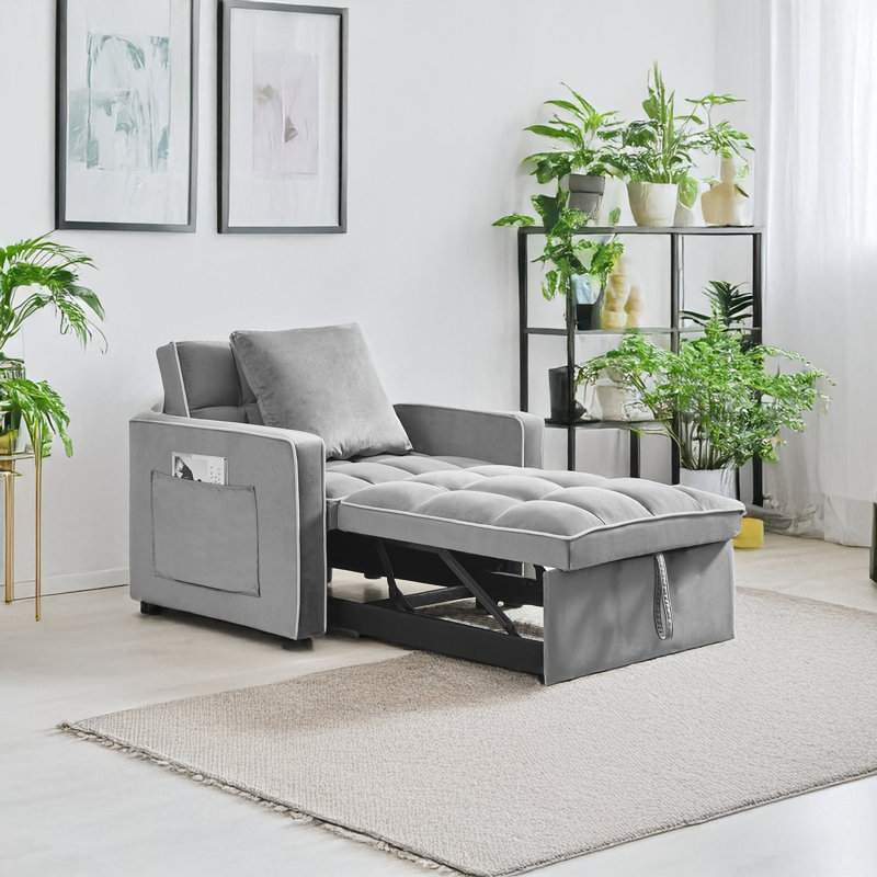Méridienne inclinable Modern, Gris