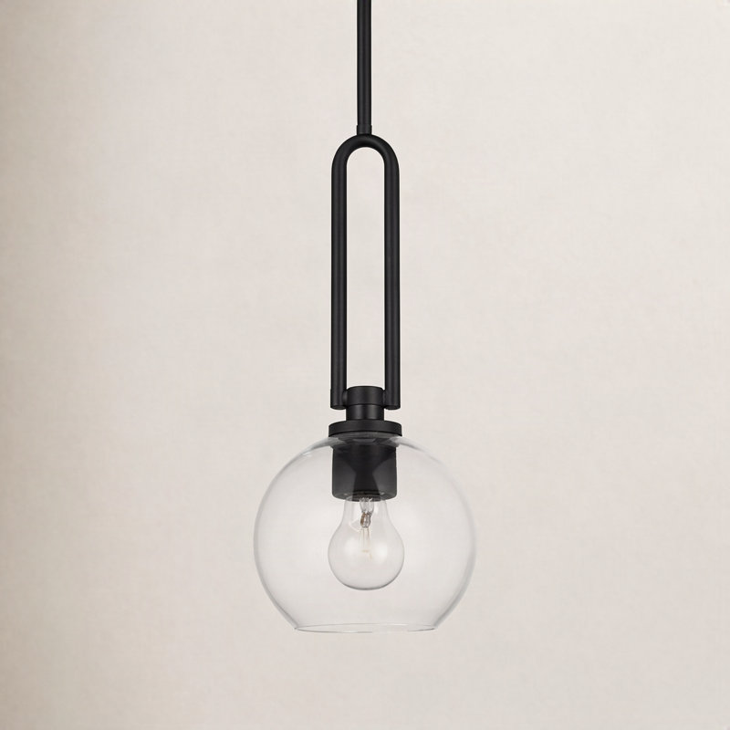 Hermina 1 - Light Single Pendant, Midnight Black