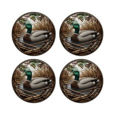 Vegan Leather Round Placemats