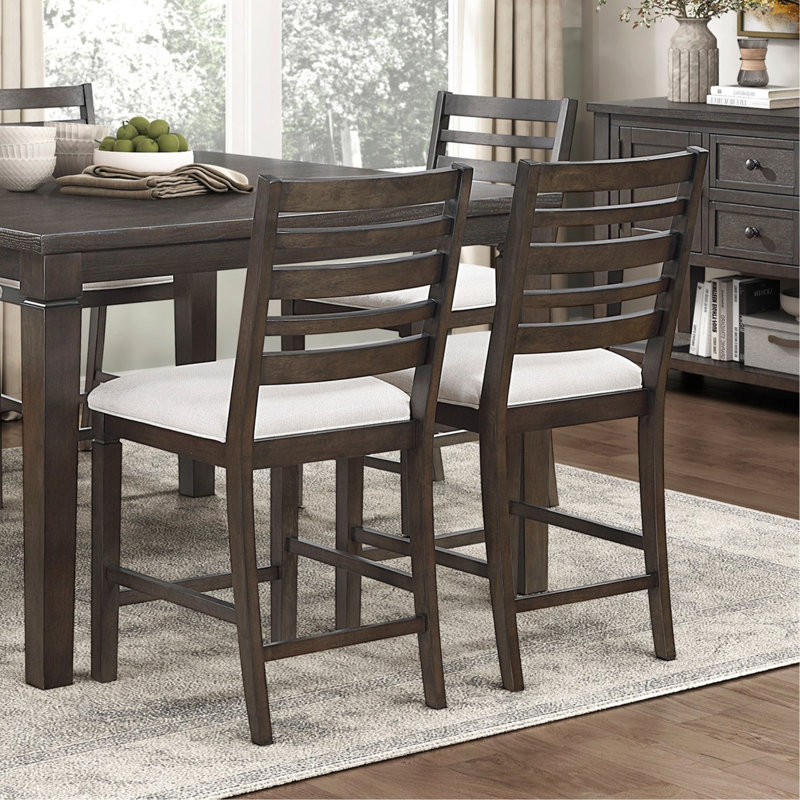 Ensemble de salle à manger de style classique avec table à finition espresso foncé et rallonge et chaises
