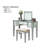 Transitional Style  1Pc Vanity W/ Stool Set Core Design Storage Drawers Central Mirror Padded Stool Bedroom Furniture-1811719081