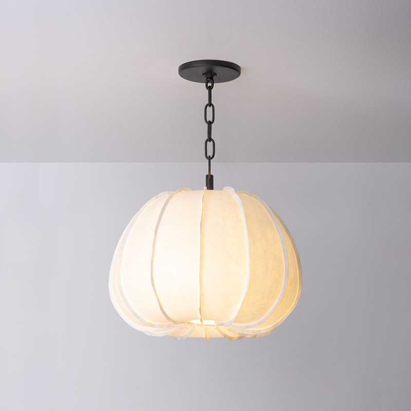 Luminaire suspendu 1 lumière Bayu, H 14,5 po x l 16,25 po x P 16,25 po