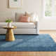 Springview Handmade Tufted Wool Blue Area Rug