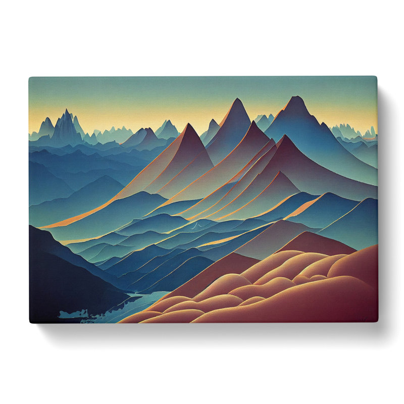 Amazing Mountain Sunrise - Wrapped Canvas, 35cm H x 50cm W x 3cm D
