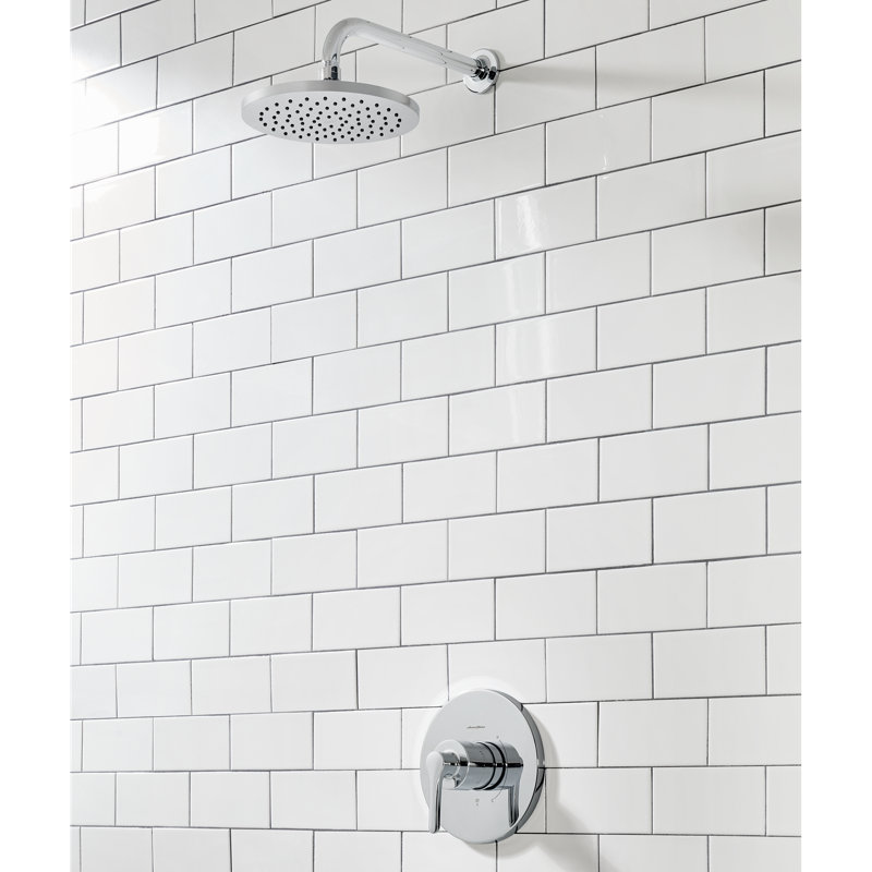 Robinet de baignoire et douche à pression équilibrée Studio S, Chrome poli