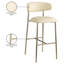 Tabouret de bar rembourré en cuir Lupita-840074834-840074842