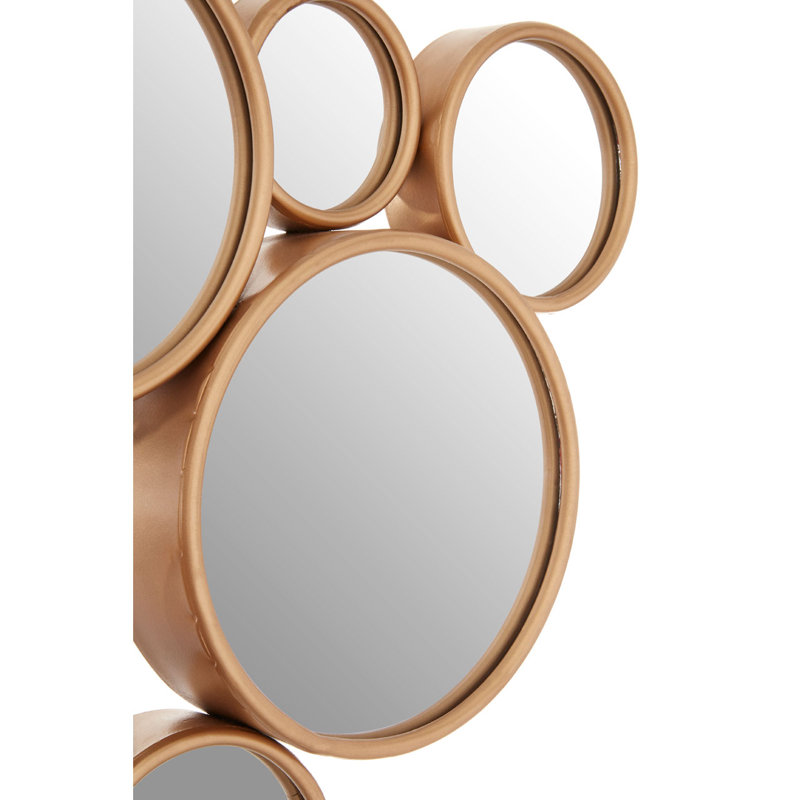 Calcott Metal Flat Wall Mirror, Gold, 47 cm H x 67 cm W